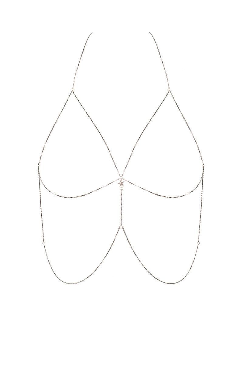 Золотистое украшение на грудь