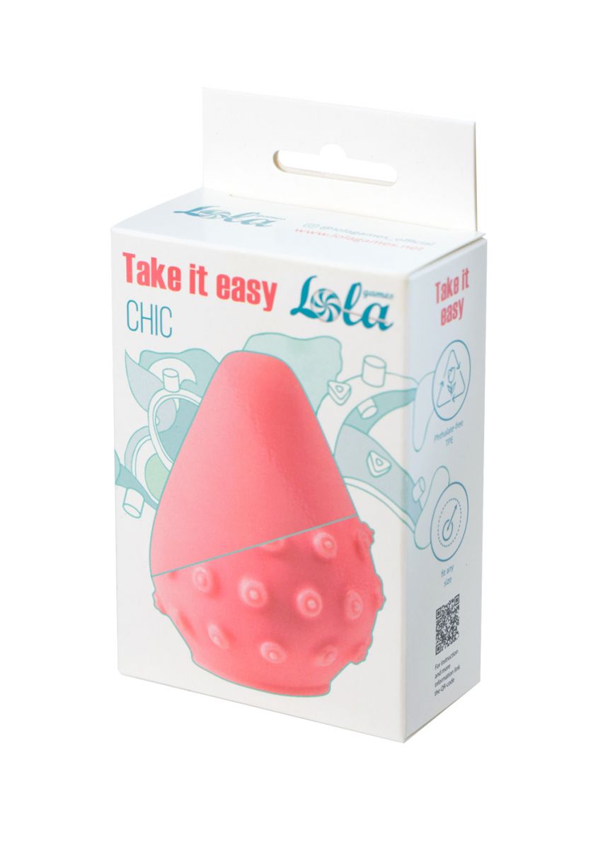 Розовый мастурбатор Chic с выступами