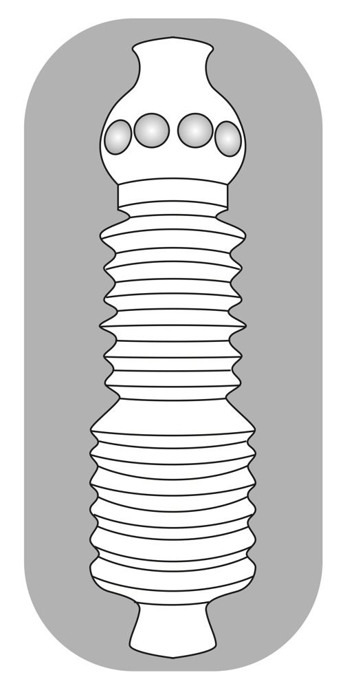 Прозрачный мастурбатор Pocket Masturbator Twister