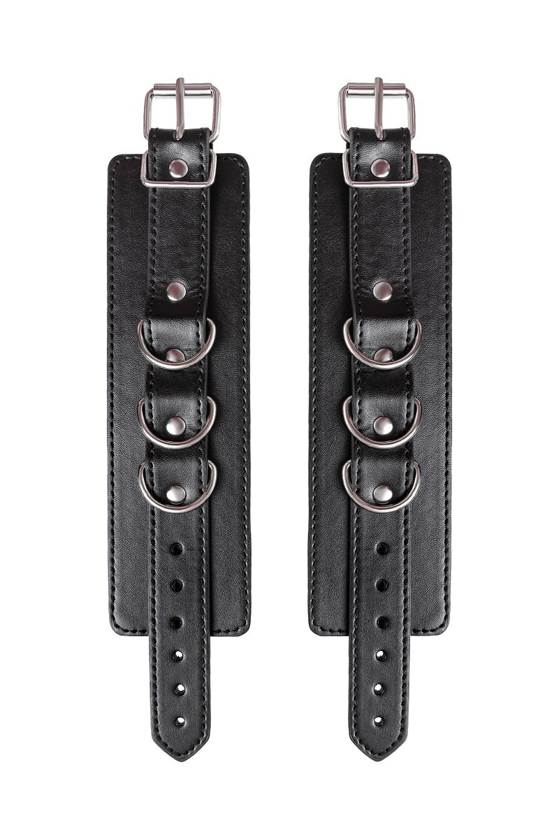 Черные наручники Anonymo на сцепке