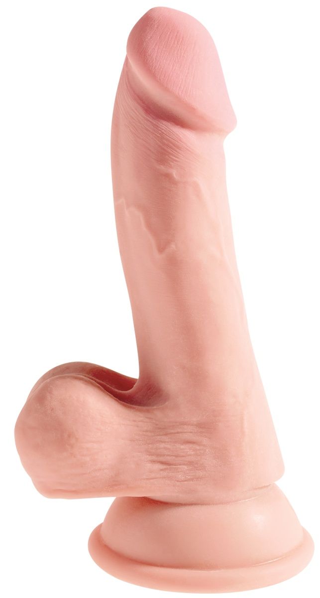 Телесный фаллоимитатор на присоске 6,5  Triple Density Cock - 20,3 см.