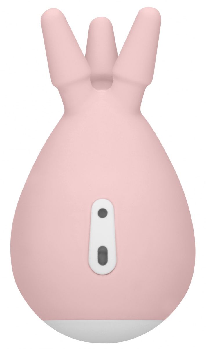 Розовый клиторальный стимулятор Luscious с тремя отростками