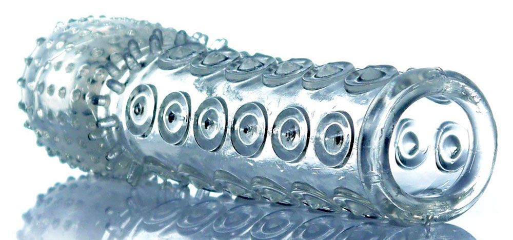 Прозрачная закрытая насадка на пенис - 13,5 см.