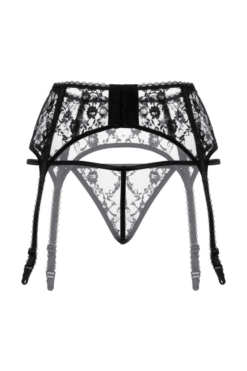 Комплект из кружевного пояса и трусиков-стринг