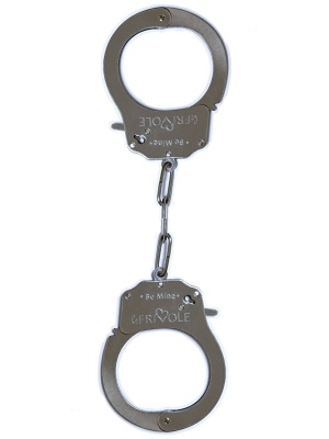 Металлические наручники Be Mine с парой ключей