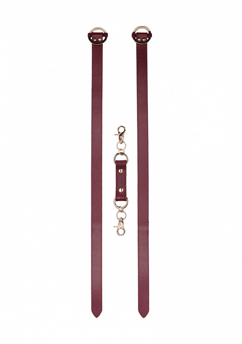 Бордовая фиксация на бёдра Thigh Cuffs