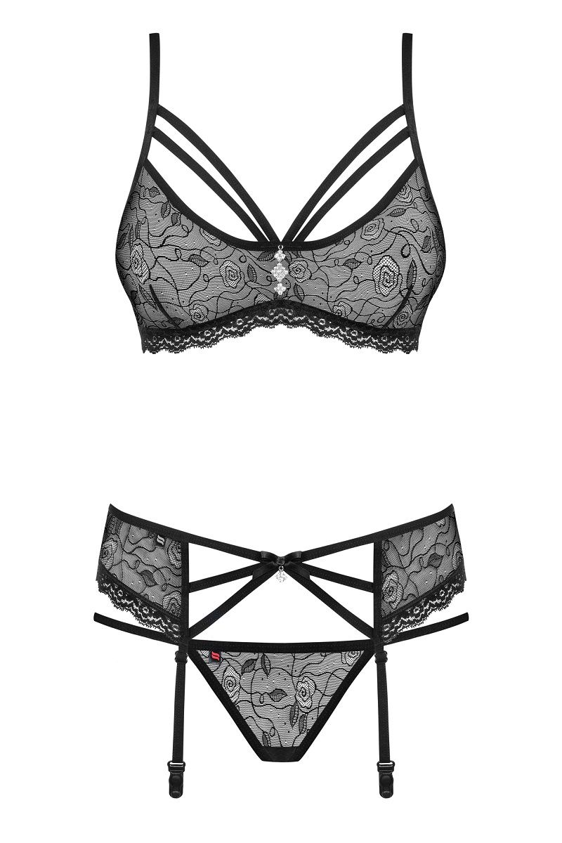 Соблазнительный комплект с цветочным узором