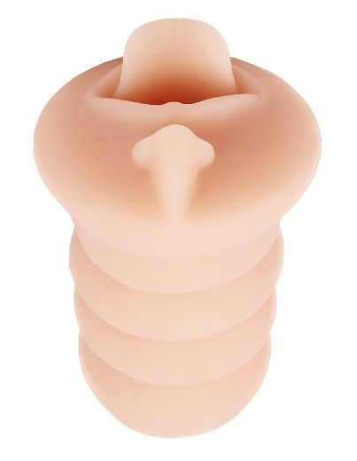 Телесный мастурбатор-ротик Super  O