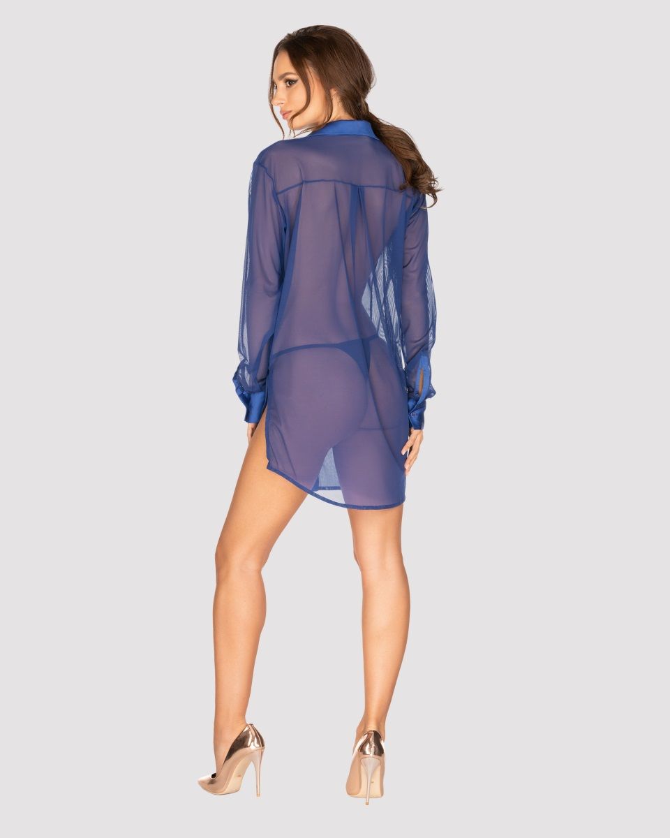 Эффектная прозрачная рубашка Stellya