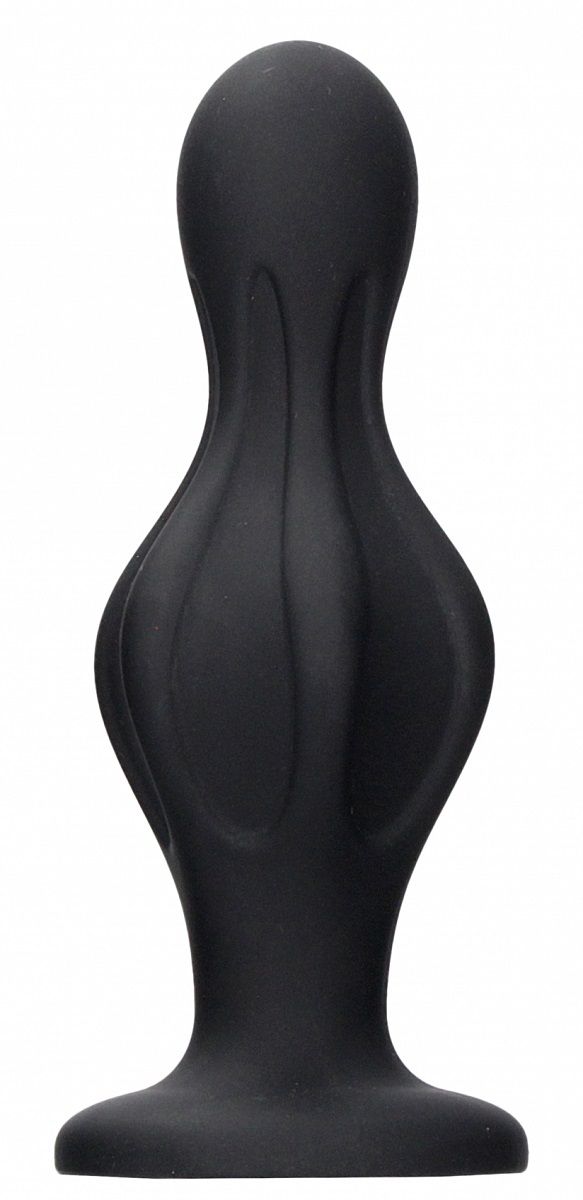 Черная анальная пробка Magic Butt Plug - 11,3 см.