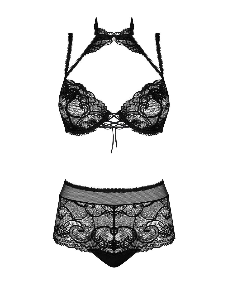 Стильный кружевной комплект Elizenes с чокером