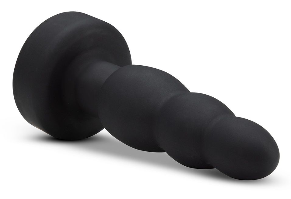 Черный анальный вибратор Propel Plug - 14,6 см.