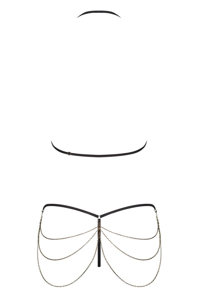 Эффектный комплект белья Redella с цепочками