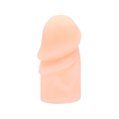 Телесная насадка-удлинитель на пенис фаллической формы - 7,5 см.