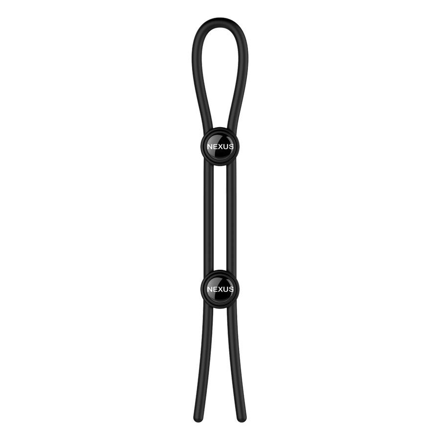Черное эрекционное лассо Nexus Forge Double
