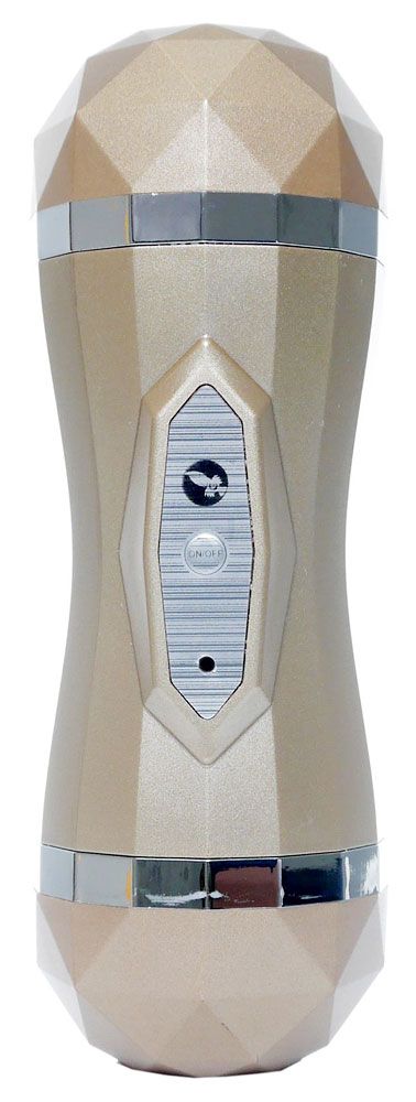 Двусторонний мастурбатор с вибрацией Double Delight - вагина и ротик