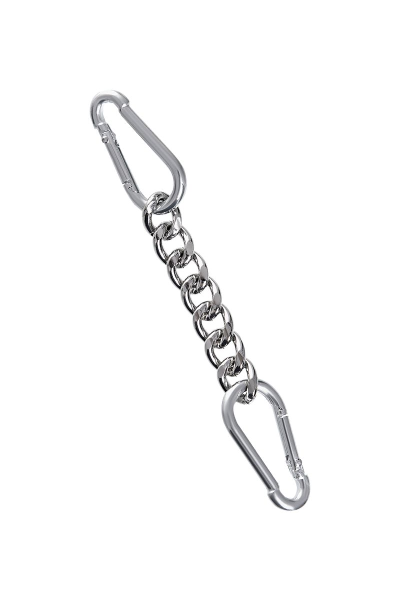 Черные однослойные наручники из двух ремешков