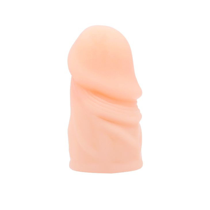 Телесная насадка-удлинитель на пенис фаллической формы - 7,5 см.