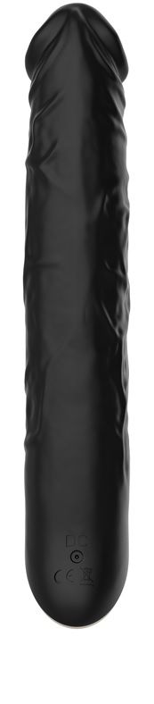 Черный вибратор-реалистик Terry - 21,6 см.