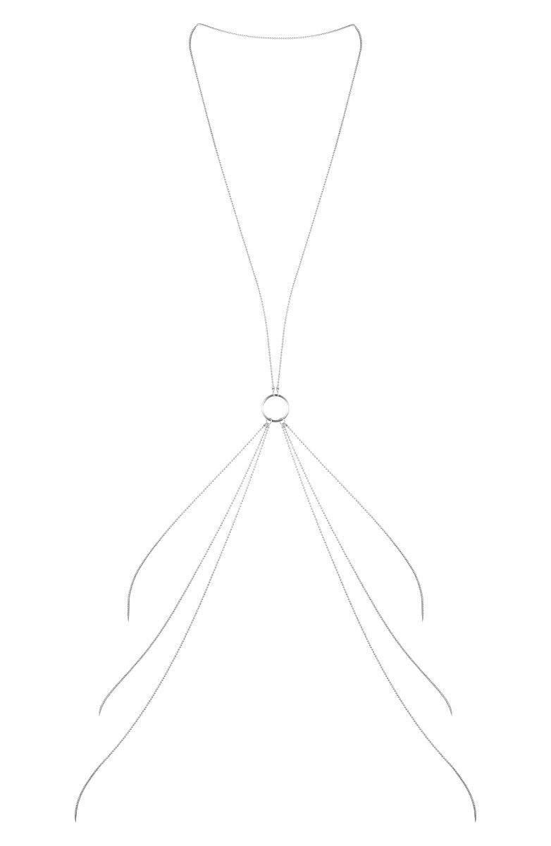 Серебристая упряжь-цепочка Magnifique