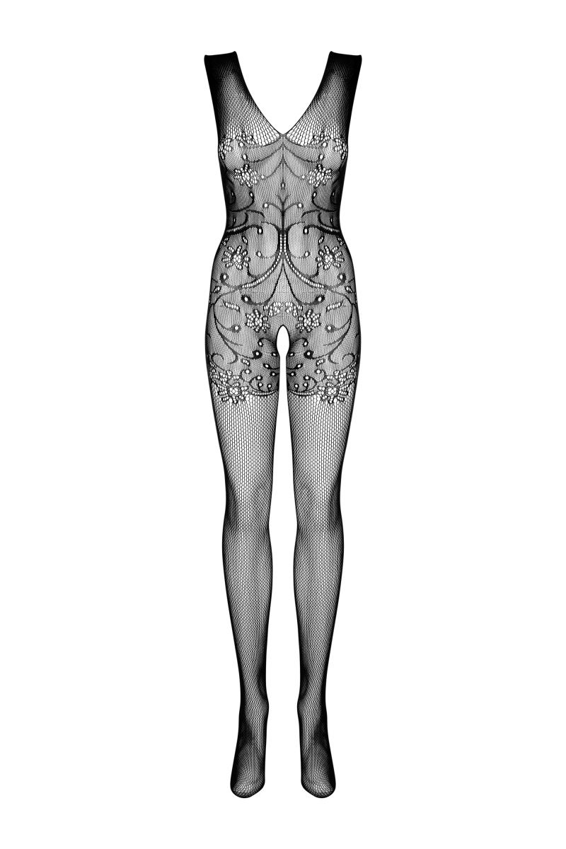Эффектный женский комбинезон с интимным доступом