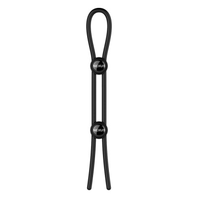 Черное эрекционное лассо Nexus Forge Double