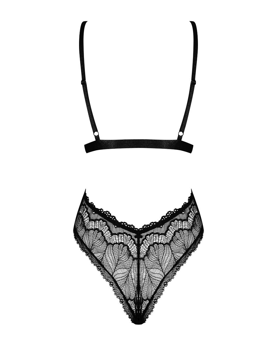 Соблазнительное кружевное боди Isabellia с бантом