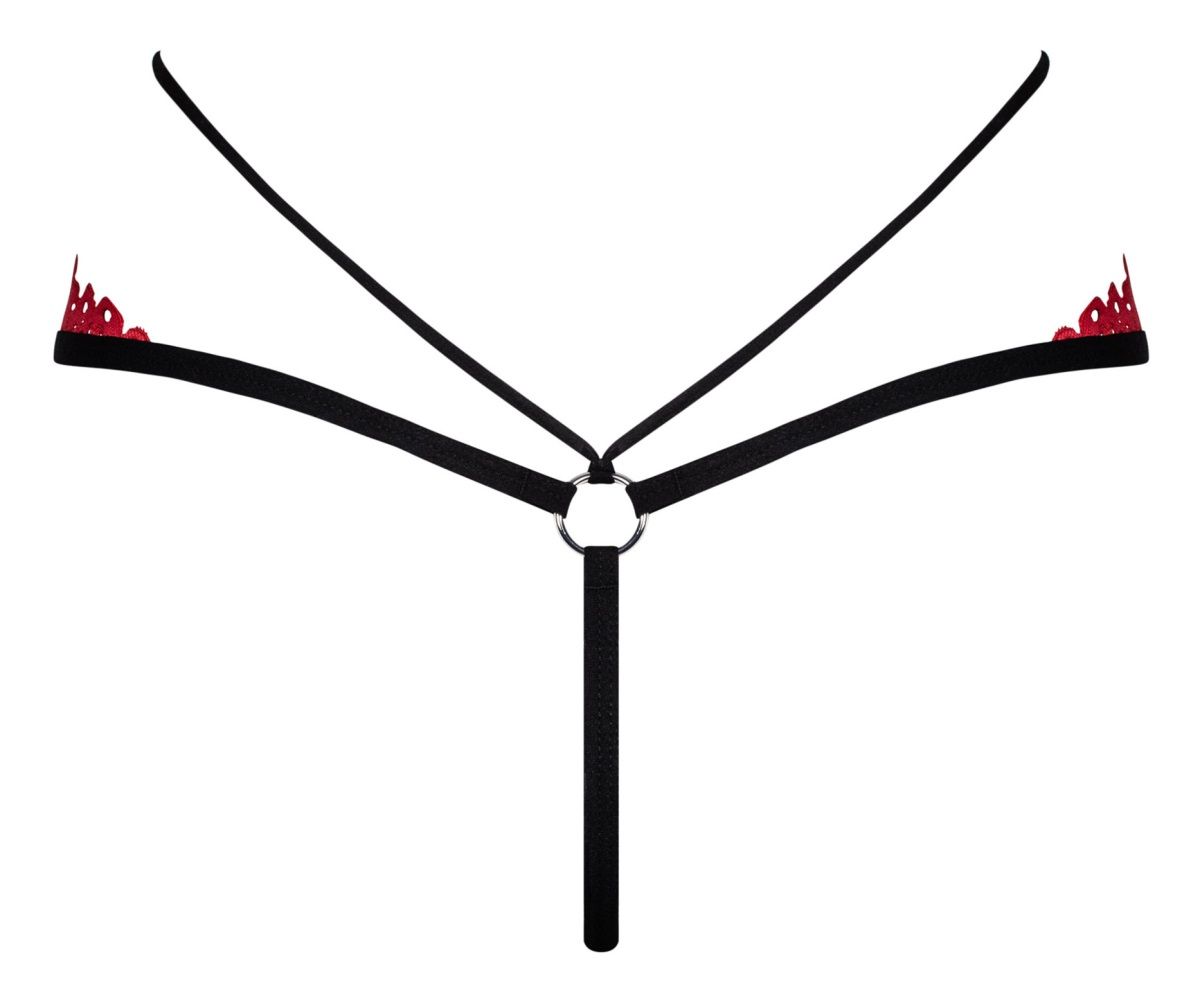 Оригинальные кружевные трусики-стринги Mettia