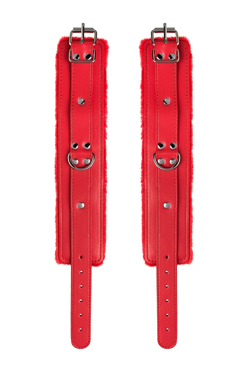 Красные оковы Anonymo из искусственной кожи