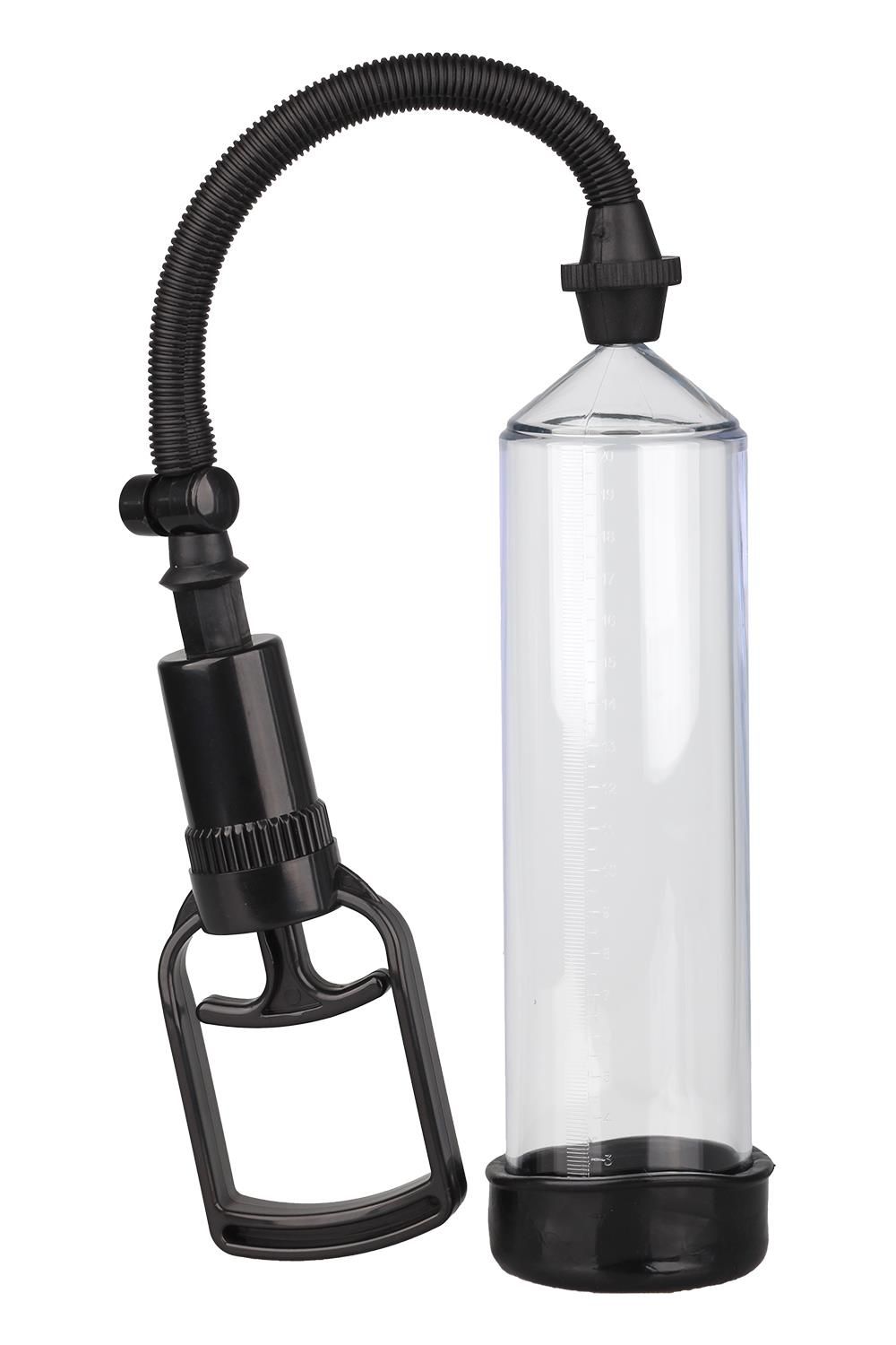 Прозрачная вакуумная помпа Trigger Handle Penis Pump