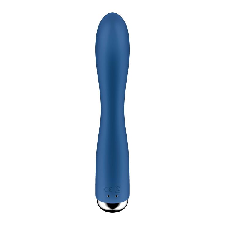 Синий вибратор-кролик с ротацией Spinning Rabbit 1 - 20 см.