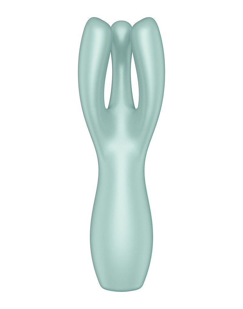 Мятный клиторальный вибромассажер Threesome 3