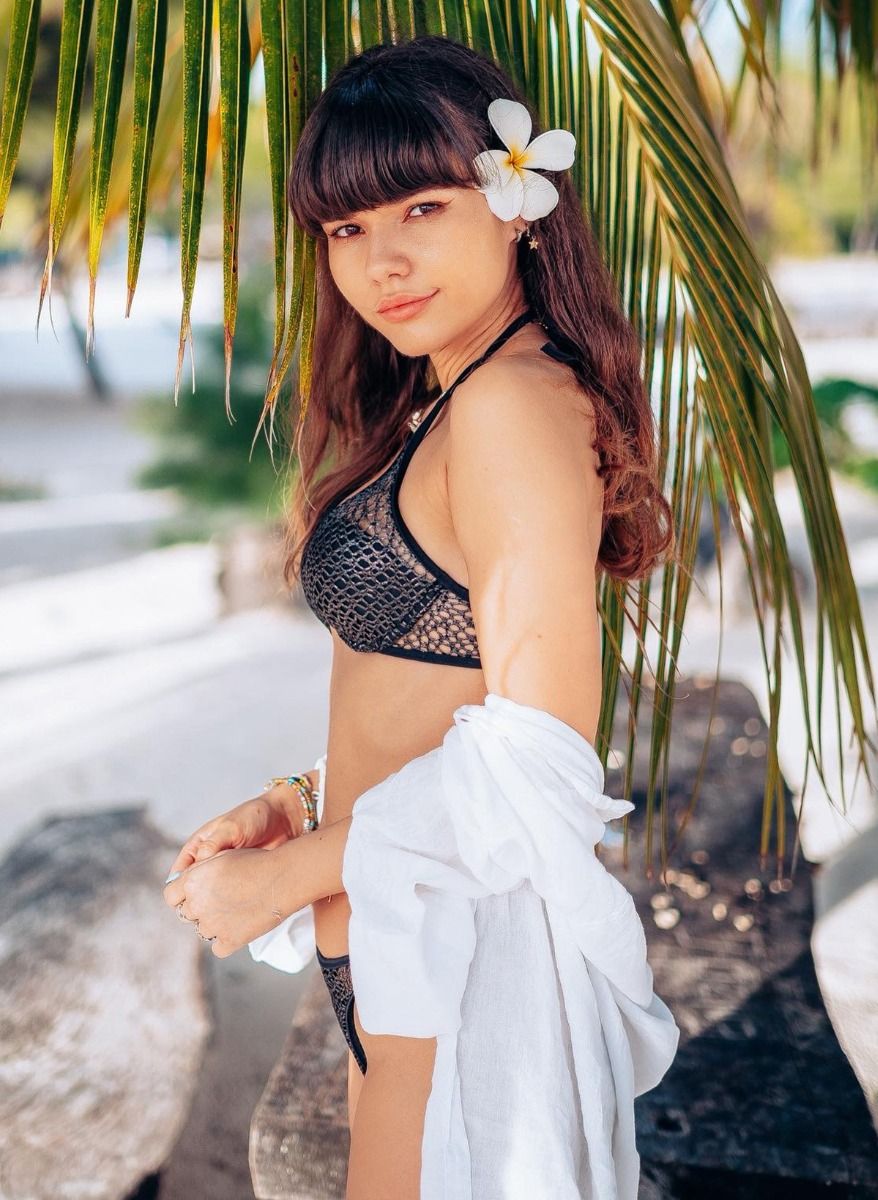 Сексуальный пуш-ап купальник из сетчатого полотна