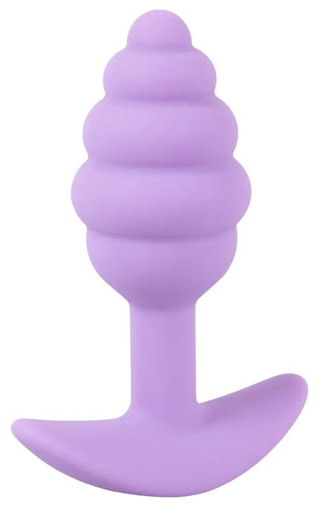 Фиолетовая анальная втулка Mini Butt Plug - 7,5 см.