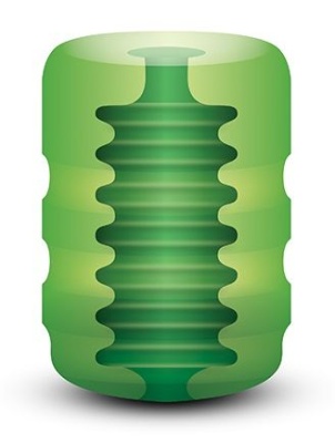 Зеленый портативный мастурбатор Zolo Original Pocket Stroker