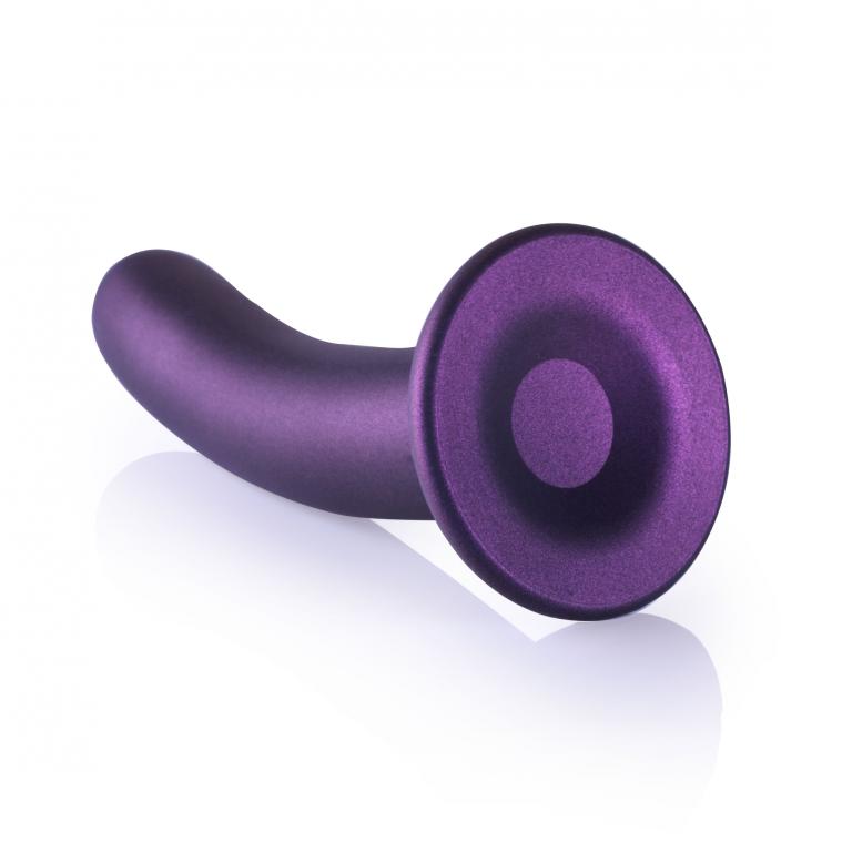 Фиолетовый фаллоимитатор Smooth G-Spot - 17,7 см.