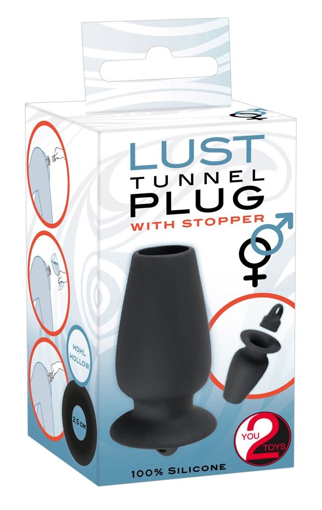 Пробка-туннель с заглушкой Lust Tunnel Plug with Stopper