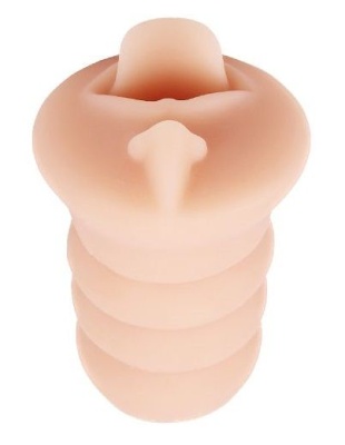 Телесный мастурбатор-ротик Super  O