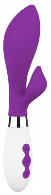 Фиолетовый вибратор-кролик Achelois - 21,8 см.
