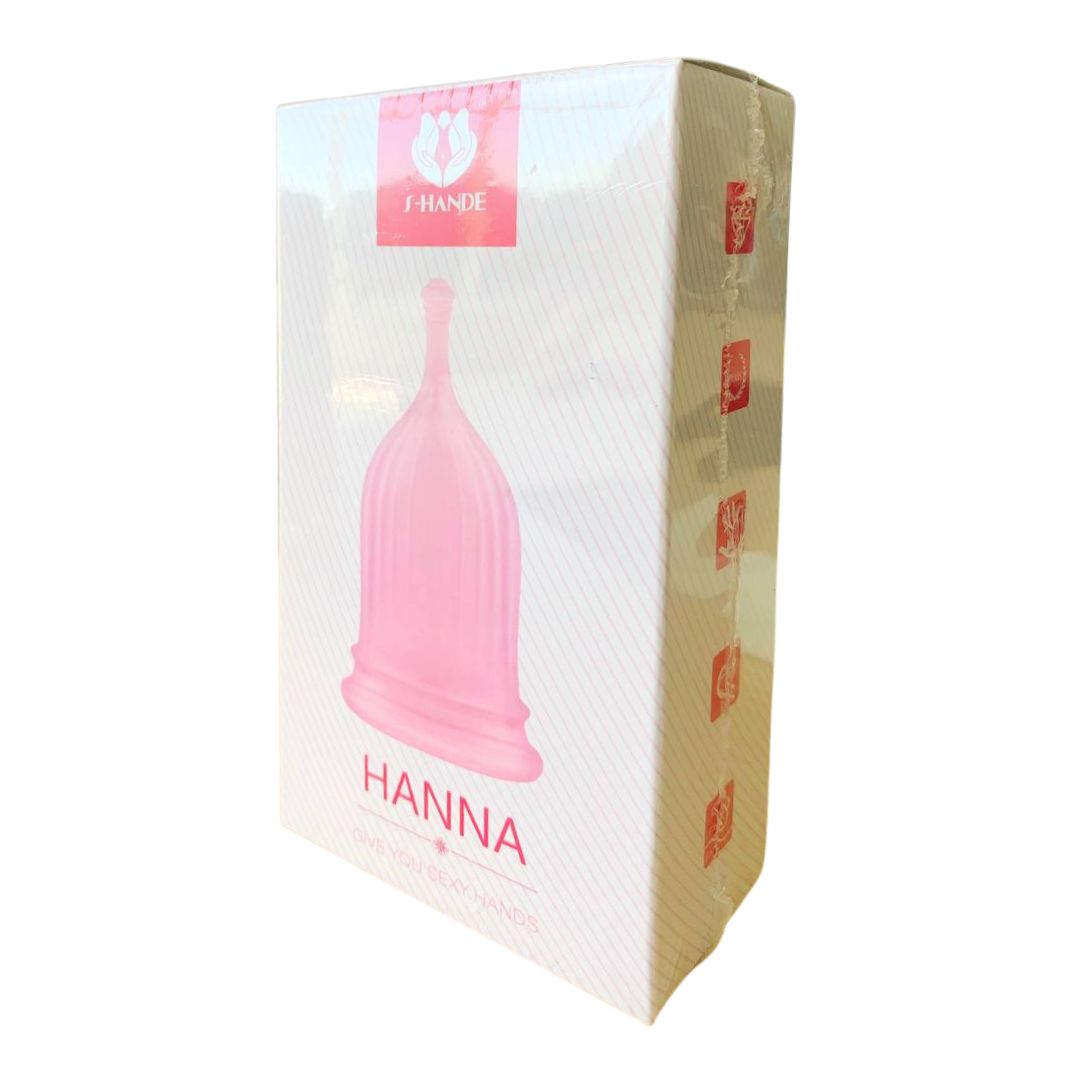 Розовая менструальная чаша HANNA