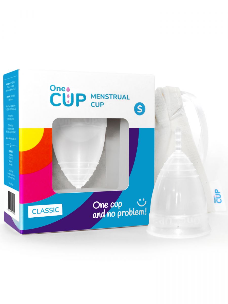 Прозрачная менструальная чаша OneCUP Classic - размер S