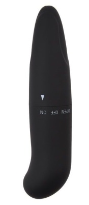 Черный вибратор Powerful Invigorate G-Spot - 12,5 см.