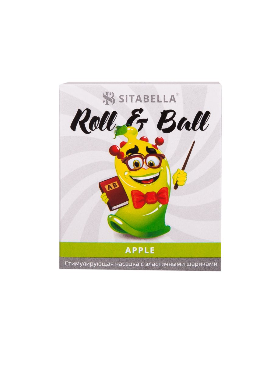 Стимулирующий презерватив-насадка Roll   Ball Apple