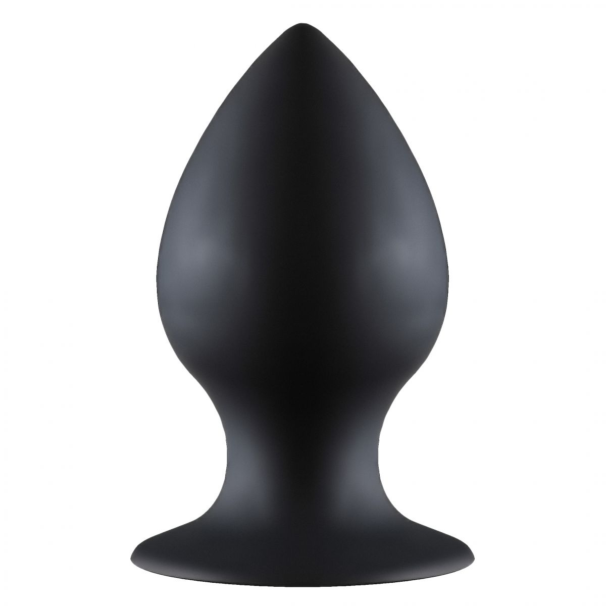 Чёрная анальная пробка Thick Anal Plug Medium - 9,5 см.